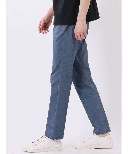 TAKA-Q(タカキュー)の「接触冷感 クロス ストレッチ + クール スリム テーパード 5ポケット パンツ ヘリンボン メンズ(チノパンツ・メンズ・ブルー/グレー系その他2/ベージュ・S/MEDIUM/LARGE/X-LARGE/2S/3L)」の15枚目の写真