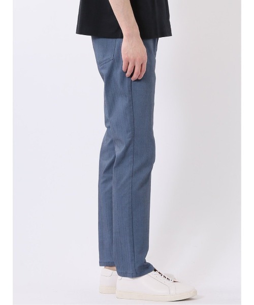 TAKA-Q(タカキュー)の「接触冷感 クロス ストレッチ + クール スリム テーパード 5ポケット パンツ ヘリンボン メンズ(チノパンツ・メンズ・ブルー/グレー系その他2/ベージュ・S/MEDIUM/LARGE/X-LARGE/2S/3L)」の13枚目の写真