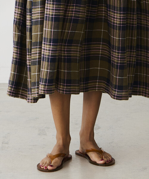 Bshop(ビショップ)の「ANCIENT GREEK SANDALS | ジェリー フラットシューズ WOMEN(サンダル・レディース・ブラウン/ピンク・36/38/37)」の1枚目の写真