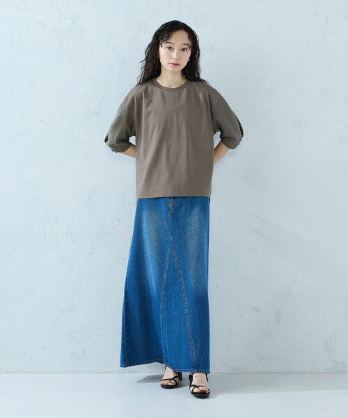 COMME CA ISM(コムサイズム)の「スリーブデザイン カットソー(Tシャツ/カットソー・レディース・ブラック/ホワイト/モカ・MEDIUM/LARGE)」の19枚目の写真