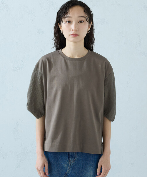 COMME CA ISM(コムサイズム)の「スリーブデザイン カットソー(Tシャツ/カットソー・レディース・ブラック/ホワイト/モカ・MEDIUM/LARGE)」の21枚目の写真