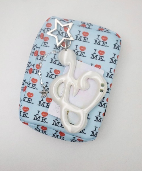 EVERYTHINGS(エブリシングス)の「【EVERYTHINGS】Love-Note Card-Holder / 【エブリシングス】ハートノートチェーンカードホルダー(カードケース・レディース・ライトピンク/ライトパープル/ホワイト/ピンク/ブラック/ライトブルー・ONE SIZE)」の9枚目の写真