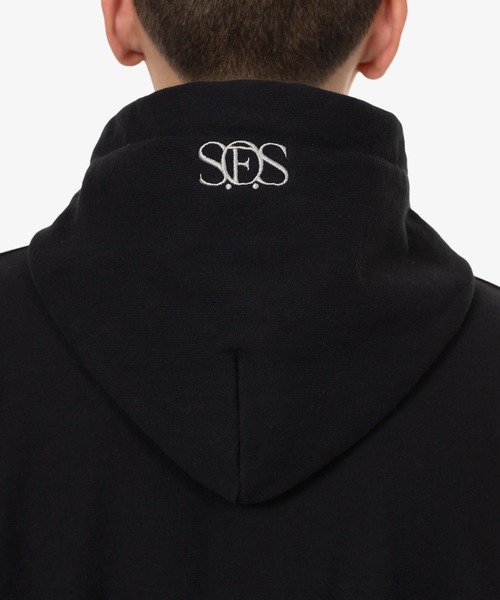 SOUND OF SUNRISE（サウンドオブサンライズ）の「S.O.S French Terry Hoodie（パーカー・メンズ・ブラック/ネイビー/ブルーグレー・M/S/XS/L/XL）」の13枚目の写真
