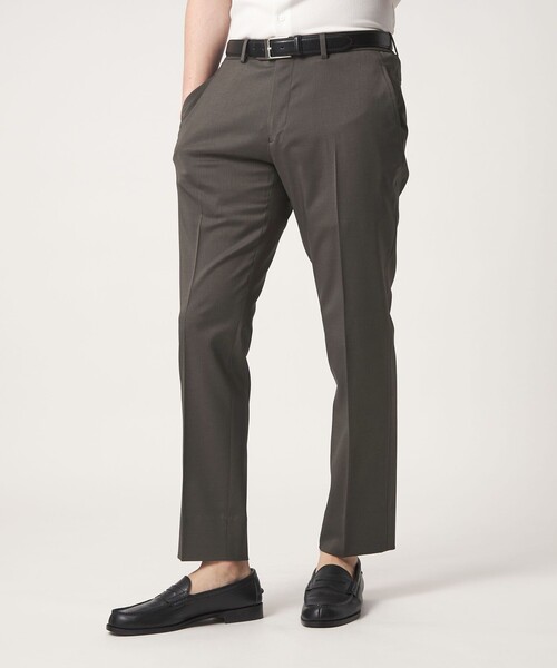 A DAY IN THE LIFE UNITED ARROWS（アデイインザライフユナイテッドアローズ）の「ハイツイスト ツイル ノープリーツ スラックス-ストレッチ-＜A DAY IN THE LIFE＞（スラックス・メンズ・ダークグレー/ブラック/ベージュ・XL/L/M）」の4枚目の写真