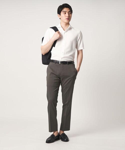A DAY IN THE LIFE UNITED ARROWS（アデイインザライフユナイテッドアローズ）の「ハイツイスト ツイル ノープリーツ スラックス-ストレッチ-＜A DAY IN THE LIFE＞（スラックス・メンズ・ダークグレー/ブラック/ベージュ・XL/L/M）」の5枚目の写真
