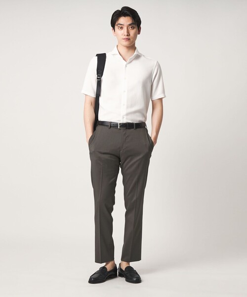 A DAY IN THE LIFE UNITED ARROWS（アデイインザライフユナイテッドアローズ）の「ハイツイスト ツイル ノープリーツ スラックス-ストレッチ-＜A DAY IN THE LIFE＞（スラックス・メンズ・ダークグレー/ブラック/ベージュ・XL/L/M）」の6枚目の写真