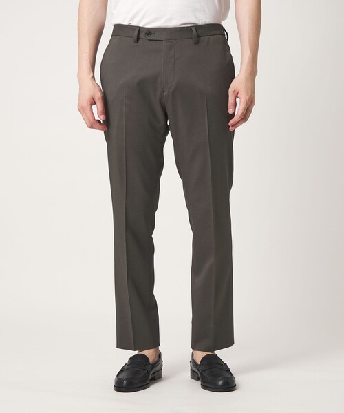 A DAY IN THE LIFE UNITED ARROWS（アデイインザライフユナイテッドアローズ）の「ハイツイスト ツイル ノープリーツ スラックス-ストレッチ-＜A DAY IN THE LIFE＞（スラックス・メンズ・ダークグレー/ブラック/ベージュ・XL/L/M）」の9枚目の写真