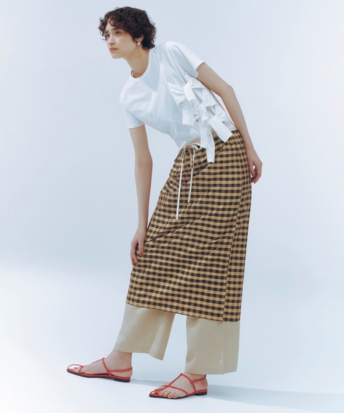 ADAM ET ROPE'(アダムエロペ)の「レイヤードリラックスパンツ/接触冷感(その他パンツ・レディース・ベージュ系その他/ダークブラウン・38/36)」の13枚目の写真