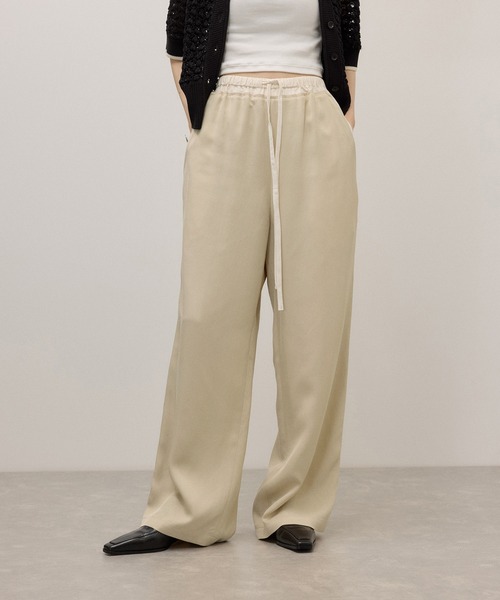 ADAM ET ROPE'(アダムエロペ)の「レイヤードリラックスパンツ/接触冷感(その他パンツ・レディース・ベージュ系その他/ダークブラウン・38/36)」の15枚目の写真