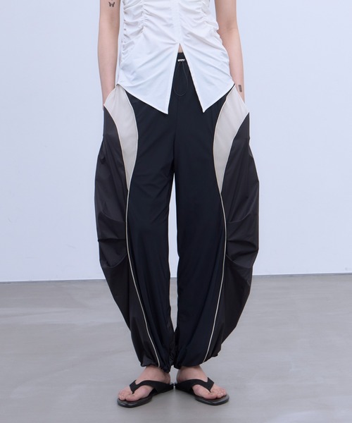 MESH BLOCKING STRETCH EASY PANTS / メッシュ ブロッキング