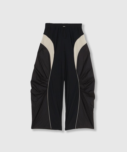 THINGS THAT MATTER（シングス ザット マター）の「MESH BLOCKING STRETCH EASY PANTS / メッシュ ブロッキング ストレッチ イージー パンツ（その他パンツ・レディース・ブラウン/ホワイト×ブラック・FREE）」の6枚目の写真