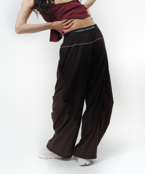 THINGS THAT MATTER（シングス ザット マター）の「MESH BLOCKING STRETCH EASY PANTS / メッシュ ブロッキング ストレッチ イージー パンツ（その他パンツ・レディース・ブラウン/ホワイト×ブラック・FREE）」の20枚目の写真