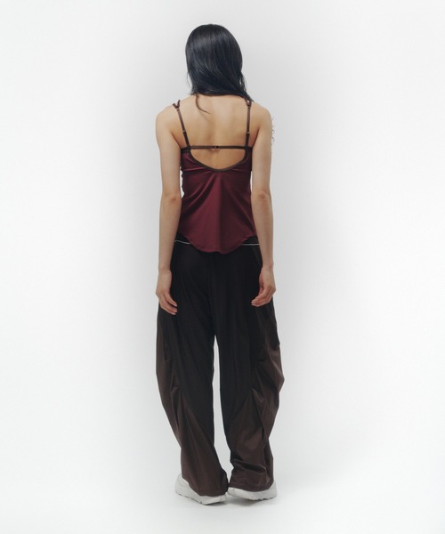 THINGS THAT MATTER（シングス ザット マター）の「MESH BLOCKING STRETCH EASY PANTS / メッシュ ブロッキング ストレッチ イージー パンツ（その他パンツ・レディース・ブラウン/ホワイト×ブラック・FREE）」の10枚目の写真