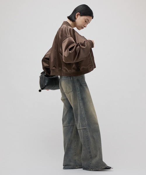 Lui's(ルイス)の「サテンボンディングダブルZIP MA-1(MA-1・レディース・ブラウン/ブラック・FREE)」の22枚目の写真