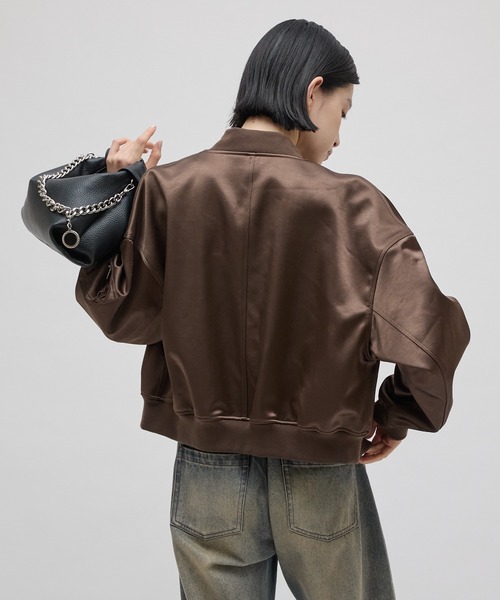Lui's(ルイス)の「サテンボンディングダブルZIP MA-1(MA-1・レディース・ブラウン/ブラック・FREE)」の17枚目の写真