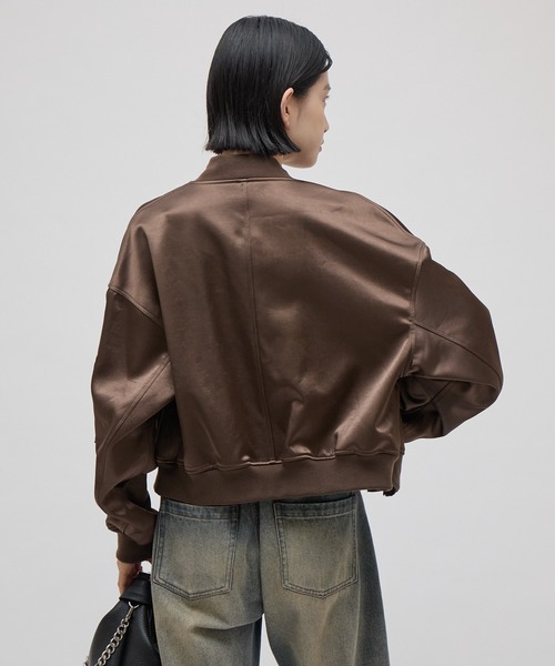 Lui's(ルイス)の「サテンボンディングダブルZIP MA-1(MA-1・レディース・ブラウン/ブラック・FREE)」の18枚目の写真
