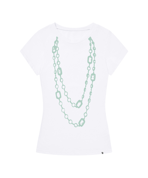 GRAVER（グレーバー）の「[ウーマン]RICH GIRL ベイビーティー_WHITE（Tシャツ/カットソー・レディース・ホワイト・ONE SIZE）」の2枚目の写真