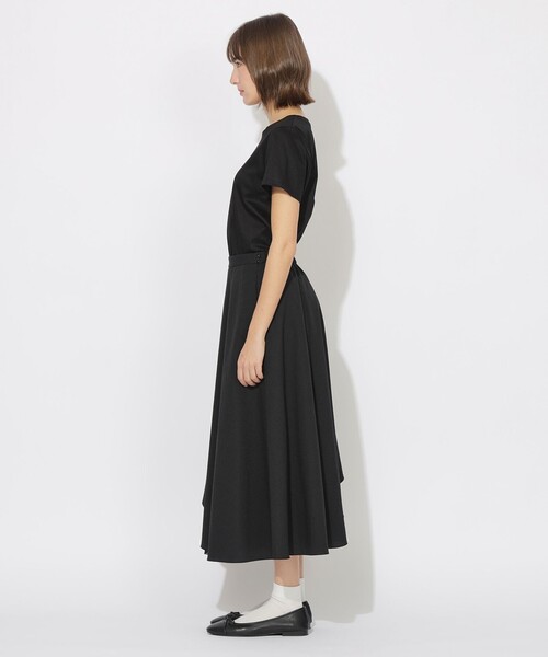 BLUE LABEL CRESTBRIDGE(ブルーレーベルクレストブリッジ)の「イレギュラーヘムフレアスカート(スカート・レディース・ブラック/ベージュ系その他・M)」の4枚目の写真