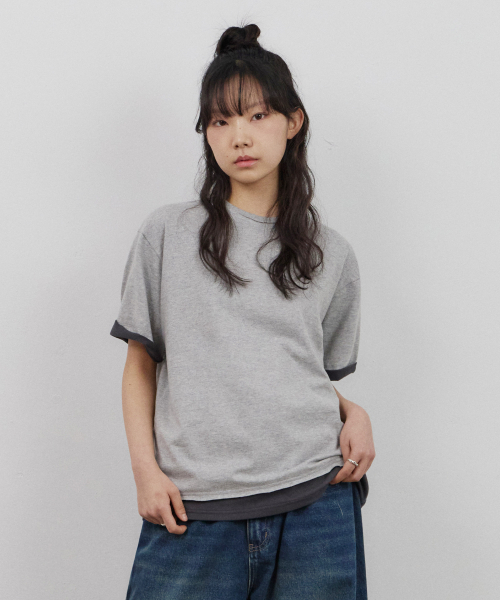 URBANSTOFF(アーバンストッフ)の「レイヤードヘムT(メランジ)(Tシャツ/カットソー・レディース・その他・SMALL/LARGE/MEDIUM)」の2枚目の写真