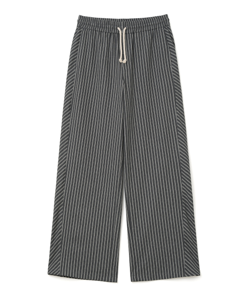 MILLO WOMEN（ミロウーマン）の「ストライプパネルイージーパンツ[チャコール]（その他パンツ・レディース・その他・SMALL/MEDIUM）」の2枚目の写真