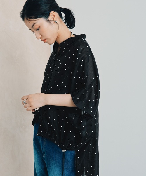 LEPSIM(レプシィム)の「裾ドロストアソートシャツSS 1023535(シャツ/ブラウス・レディース・ブラック系その他/ブラウン/アイボリー/ホワイト系その他・FREE)」の17枚目の写真