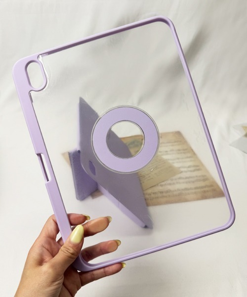 Fun & Daily（ファンアンドデイリー）の「F&D : 720°回転セパレートiPadケース 第11/10世代（2025/2022）/ iPad mini6 / mini7（PC・タブレットケース・レディース・グリーン/グレー/パープル/ブラック・B/A）」の5枚目の写真