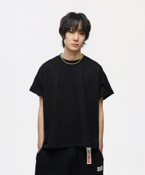 SAILAS(サイラス)の「(W)T01 Crop 1/2_BK(Tシャツ/カットソー・レディース・その他・W/MEDIUM/LARGE)」の6枚目の写真