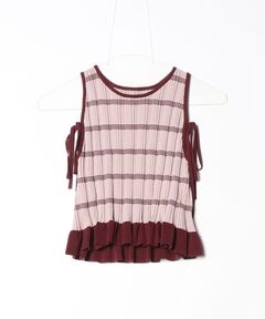 MEDI PURIPURI SHORT KNIT TOP（Tシャツ/カットソー）｜Ameri（アメリ