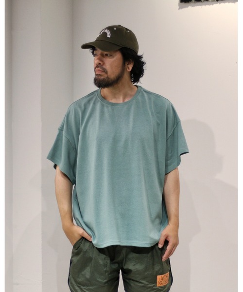 NATAL DESIGN(ネイタルデザイン)の「HEMP WIDE TEE 4(Tシャツ/カットソー・メンズ・アッシュグレー/マスタード/スミクロ/ブラック/グリーン系その他/アイボリー/コーラル/イエロー/ブラウン/ライトグリーン/ライトブルー/ラベンダー/カーキ/ホワイト・X-LARGE/LARGE/MEDIUM)」の10枚目の写真