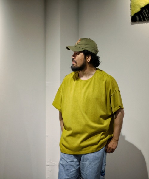 NATAL DESIGN(ネイタルデザイン)の「HEMP WIDE TEE 4(Tシャツ/カットソー・メンズ・アッシュグレー/マスタード/スミクロ/ブラック/グリーン系その他/アイボリー/コーラル/イエロー/ブラウン/ライトグリーン/ライトブルー/ラベンダー/カーキ/ホワイト・X-LARGE/LARGE/MEDIUM)」の13枚目の写真