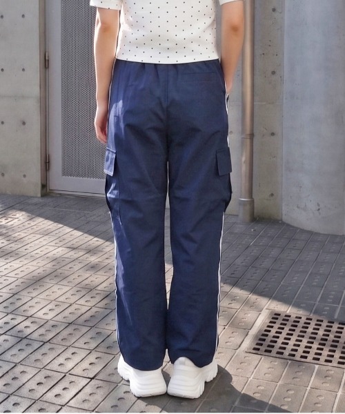 FUN(ファン)の「ラインレースパンツ(カーゴパンツ・レディース・ピンク/ネイビー/ブラック・FREE)」の5枚目の写真