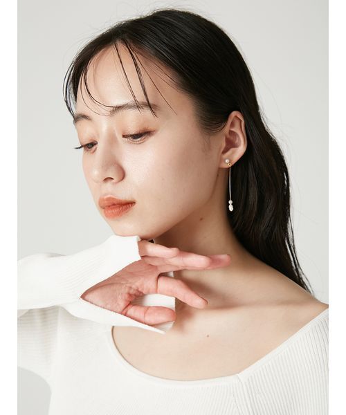 FRAY I.D(フレイアイディー)の「カーブラインピアス(ピアス(両耳用)・レディース・ゴールド/シルバー・F)」の8枚目の写真