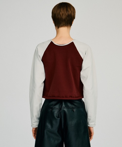 PRANK PROJECT（プランクプロジェクト）の「【2026Autumn Pre-Order】カーリングバイカラーニット / Curling Bicolor Knit（ニット/セーター・レディース・ネイビー/ブルー・FREE）」の6枚目の写真