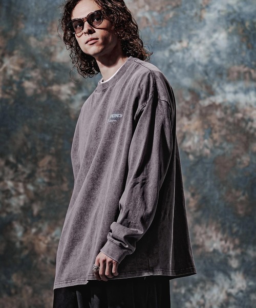 Jih Nunc(ジーヌンク)の「mlt5778-フェード加工ロゴプリントカットソー(JIH-R1225)(Tシャツ/カットソー・メンズ・ブラウン/チャコール/パープル・S/M/L)」の22枚目の写真