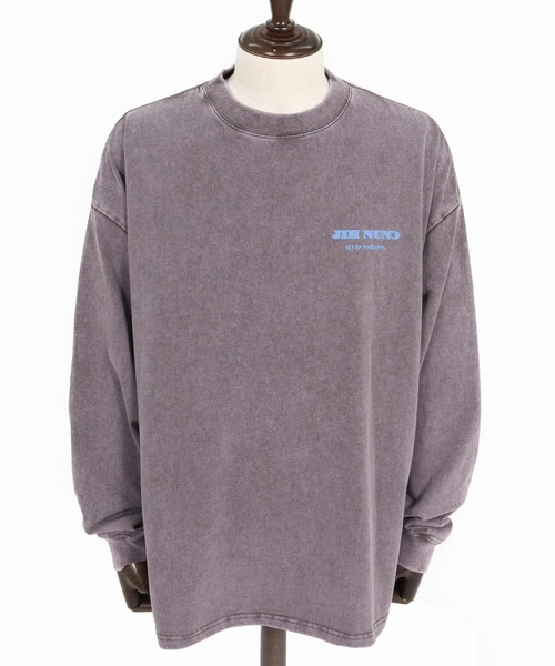 Jih Nunc(ジーヌンク)の「mlt5778-フェード加工ロゴプリントカットソー(JIH-R1225)(Tシャツ/カットソー・メンズ・ブラウン/チャコール/パープル・S/M/L)」の15枚目の写真