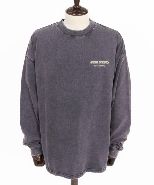 Jih Nunc(ジーヌンク)の「mlt5778-フェード加工ロゴプリントカットソー(JIH-R1225)(Tシャツ/カットソー・メンズ・ブラウン/チャコール/パープル・S/M/L)」の16枚目の写真