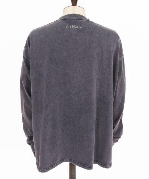 Jih Nunc(ジーヌンク)の「mlt5778-フェード加工ロゴプリントカットソー(JIH-R1225)(Tシャツ/カットソー・メンズ・ブラウン/チャコール/パープル・S/M/L)」の17枚目の写真