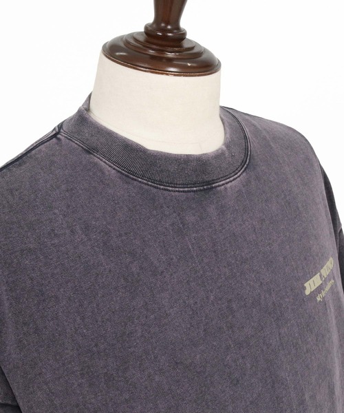 Jih Nunc(ジーヌンク)の「mlt5778-フェード加工ロゴプリントカットソー(JIH-R1225)(Tシャツ/カットソー・メンズ・ブラウン/チャコール/パープル・S/M/L)」の18枚目の写真