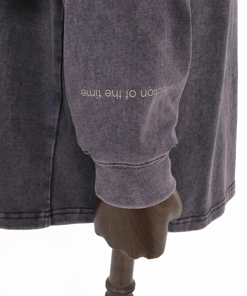 Jih Nunc(ジーヌンク)の「mlt5778-フェード加工ロゴプリントカットソー(JIH-R1225)(Tシャツ/カットソー・メンズ・ブラウン/チャコール/パープル・S/M/L)」の9枚目の写真