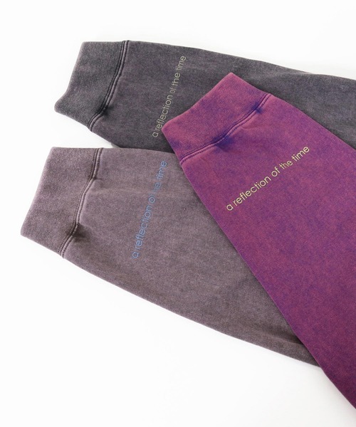 Jih Nunc(ジーヌンク)の「mlt5778-フェード加工ロゴプリントカットソー(JIH-R1225)(Tシャツ/カットソー・メンズ・ブラウン/チャコール/パープル・S/M/L)」の12枚目の写真