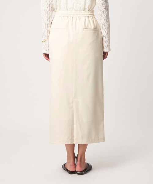 green label relaxing（グリーンレーベルリラクシング）の「［size SHORT/TALLあり］オルマイ ツイル タイト スカート オフホワイト（スカート・レディース・オフホワイト・FREE/TALL）」の2枚目の写真
