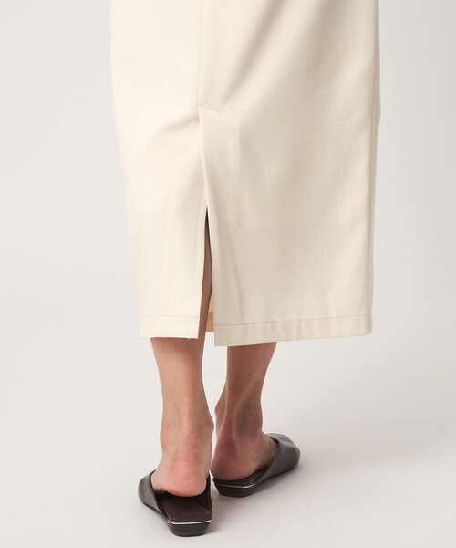 green label relaxing（グリーンレーベルリラクシング）の「［size SHORT/TALLあり］オルマイ ツイル タイト スカート オフホワイト（スカート・レディース・オフホワイト・FREE/TALL）」の7枚目の写真