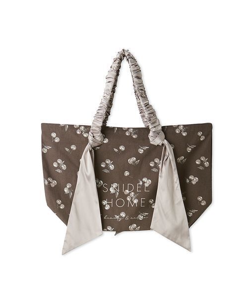 SNIDEL HOME(スナイデルホーム)の「オーガニックキャンバストート -BIG-(CHERRY)(トートバッグ・レディース・グレイッシュベージュ/オフホワイト・F)」の15枚目の写真