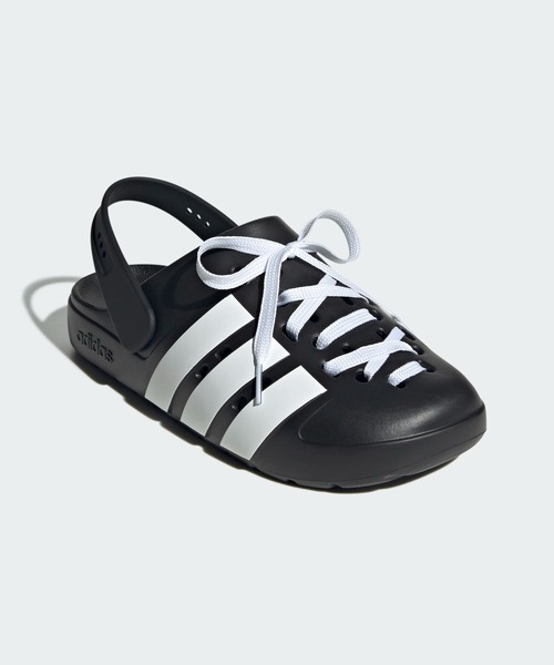 adidas（アディダス）の「アディレッタ クロッグ ADILETTE CLOG LACE U / ミュールスニーカー / アディダス adidas（サンダル・メンズ・ブラック・22.5cm/23.5cm/24.5cm/25.5cm/26.5cm/27.5cm/28.5cm）」の4枚目の写真