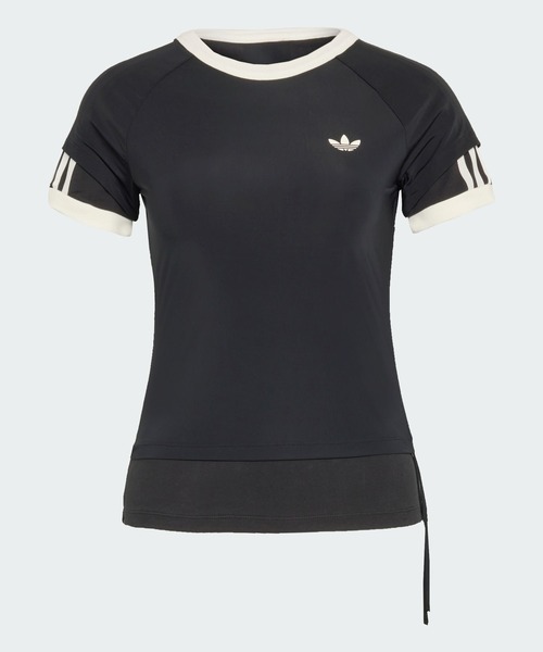adidas(アディダス)の「ダブルレイヤー カリ Tシャツ / アディダスオリジナルス adidas Originals(Tシャツ/カットソー・レディース・ブラック・XX-LARGE/LARGE/MEDIUM/SMALL/X-LARGE)」の6枚目の写真
