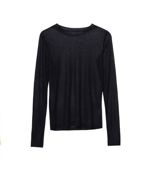 Carpe Diem(カルペディエム)の「クルーネック シアートップス(Tシャツ/カットソー・レディース・パープル/ピンク/グリーン/ミント/ホワイト/ブラック・FREE)」の18枚目の写真