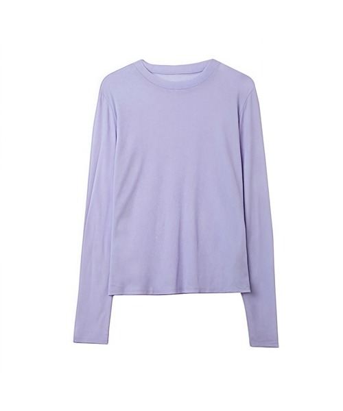 Carpe Diem(カルペディエム)の「クルーネック シアートップス(Tシャツ/カットソー・レディース・パープル/ピンク/グリーン/ミント/ホワイト/ブラック・FREE)」の22枚目の写真