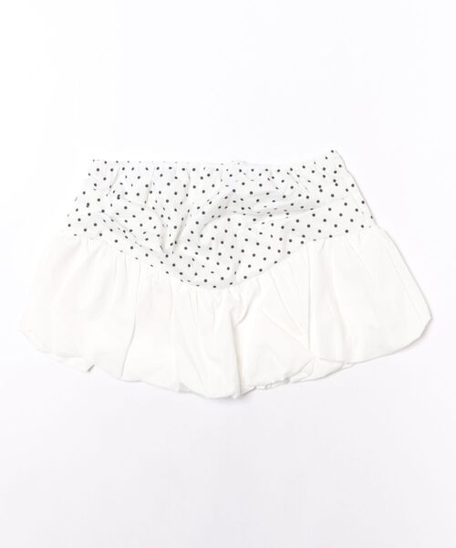 おしゃれスタ(オシャレスタ)の「ドット切替 バルーンミニスカート(スカート・レディース・ホワイト・S/M/L)」の11枚目の写真