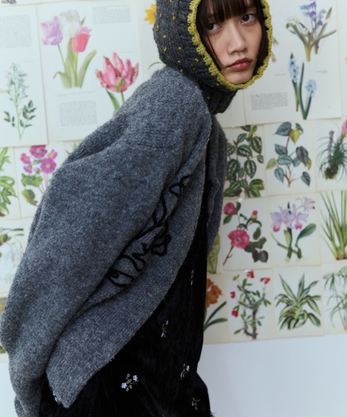 flaeu(フラユ)の「Cord Embroidery Cardigan(カーディガン/ボレロ・レディース・グレー/ブラウン/ブラック・FREE)」の11枚目の写真