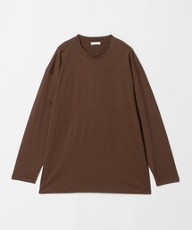 ＜ATON＞OVERSIZED LONG SLEEVE T-SHIRT/オーバーサイズ ロングスリーブ Tシャツ